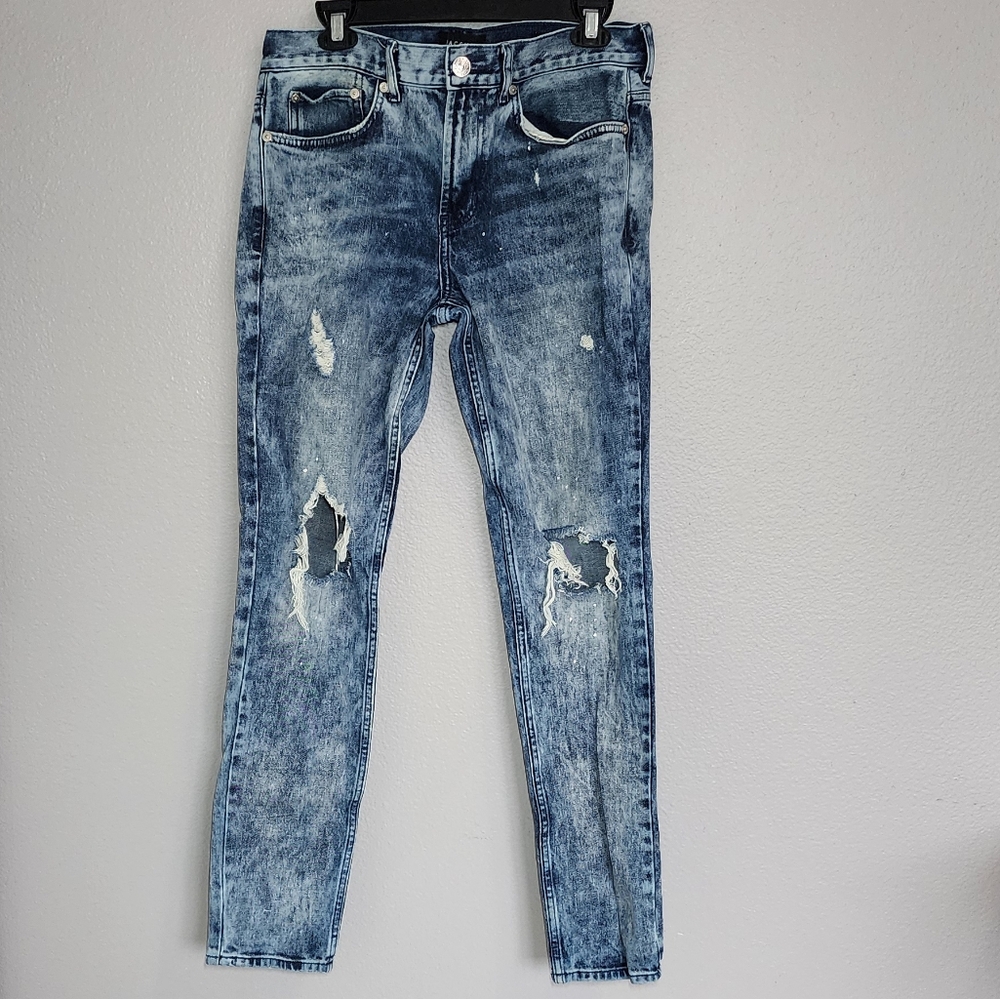 Pacsun Mens  Distressed Skinny Jeans /31x32